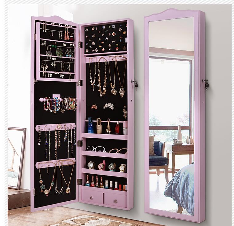 European style dressing mirror receives cupboard wall hanging fitting mirror dormitory whole body mirror