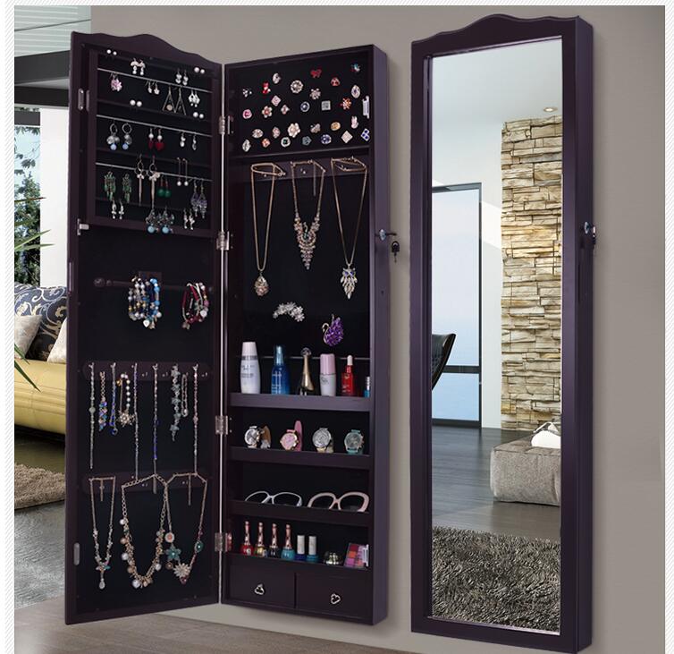 European style dressing mirror receives cupboard wall hanging fitting mirror dormitory whole body mirror