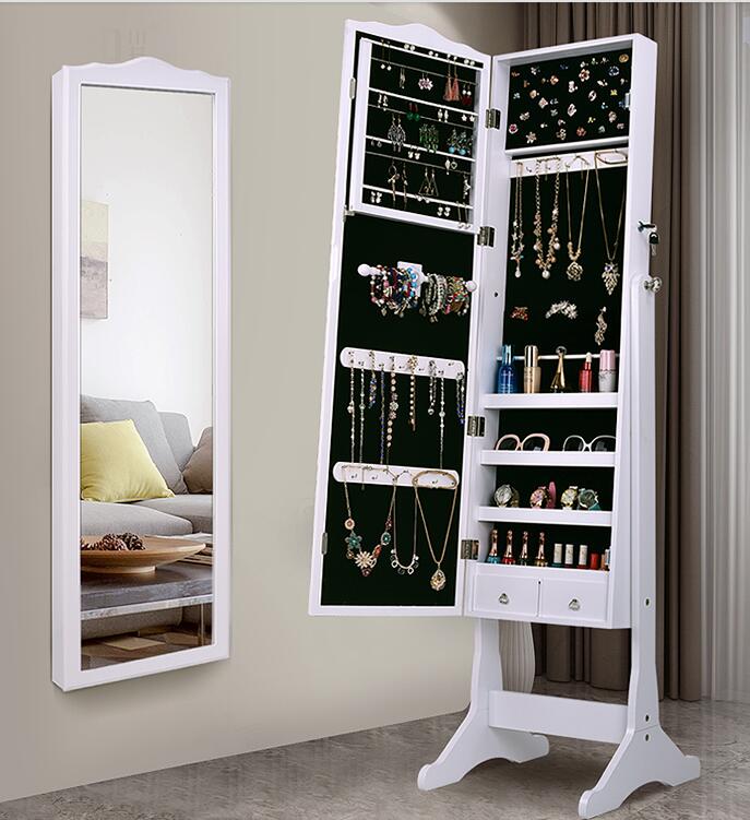 European style dressing mirror receives cupboard wall hanging fitting mirror dormitory whole body mirror