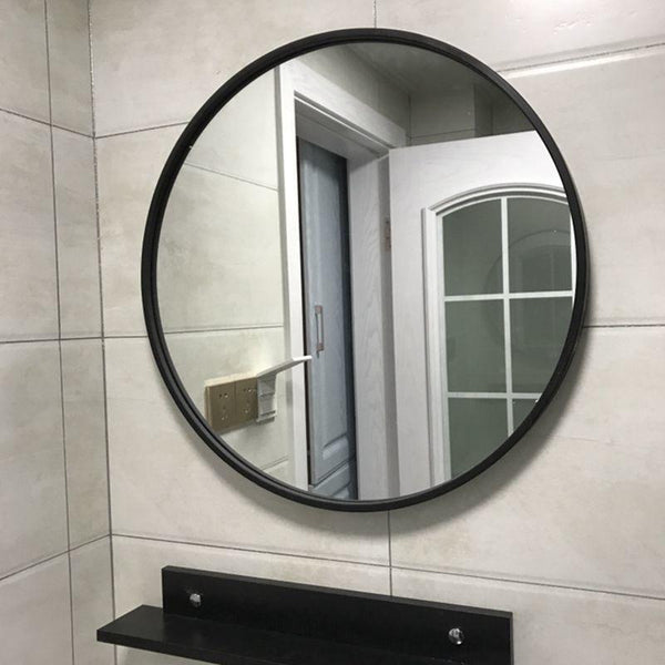 Nordic personality simple round wall mirror hotel bathroom decorative vanity mirror round makeup wall mirror ZP7191645