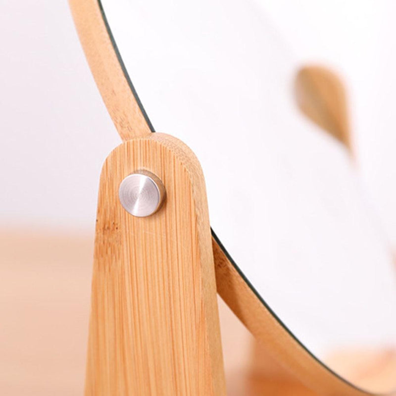 Wood stand Table Makeup Mirror Cosmetic Desktop Makeup MirrorS Beauty Dressing MirrorS Student Dormitory Book Mirror