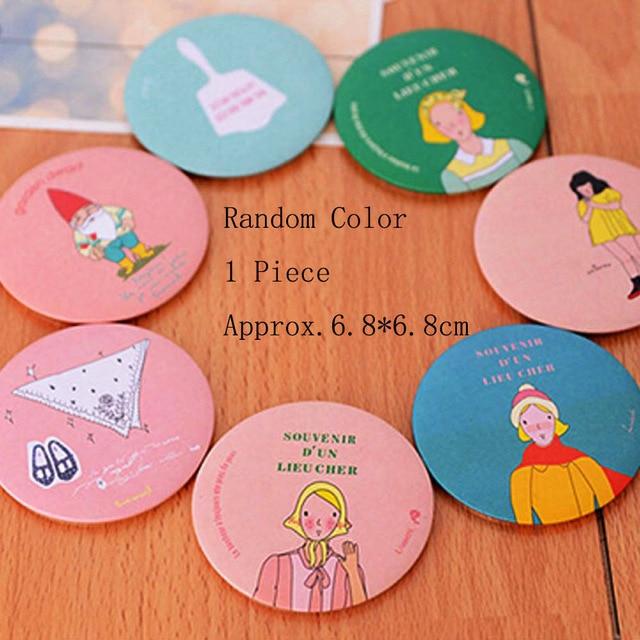 Hot Sale Desktop Princess Makeup Mirror Simple Rectangle Folding Mirror Compact Pocket Cartoon Dormitory Cosmetic Mirror