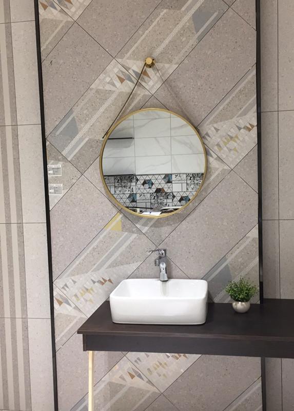 Iron Wall Hanging Personality Round Mirror Creative Bathroom Mirror Simple Fashion Bathroom Decoration Vanity Mirror ZSP12291