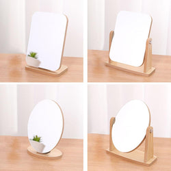 Wood stand Table Makeup Mirror Cosmetic Desktop Makeup MirrorS Beauty Dressing MirrorS Student Dormitory Book Mirror