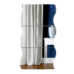 6Pcs/set DIY Waist Line 3D Mirror Sticker Modern Acrylic Wall Decor Room Decoration Wall Stickers For Kids Rooms Living Room
