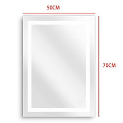 Wall Bathroom Lighted Mirror Wall Mount Makeup Mirror With Touch Button New For Home Hotel Bathroom Stylish