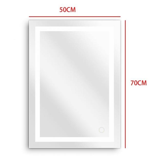 Wall Bathroom Lighted Mirror Wall Mount Makeup Mirror With Touch Button New For Home Hotel Bathroom Stylish