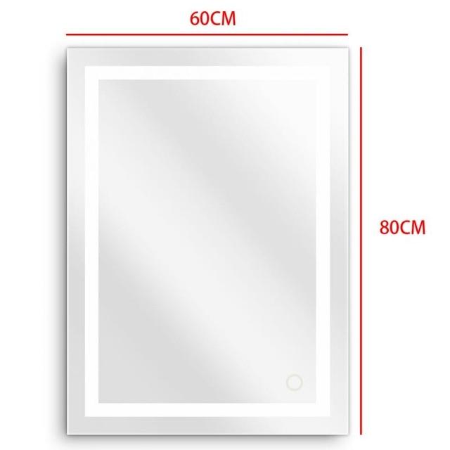 Wall Bathroom Lighted Mirror Wall Mount Makeup Mirror With Touch Button New For Home Hotel Bathroom Stylish