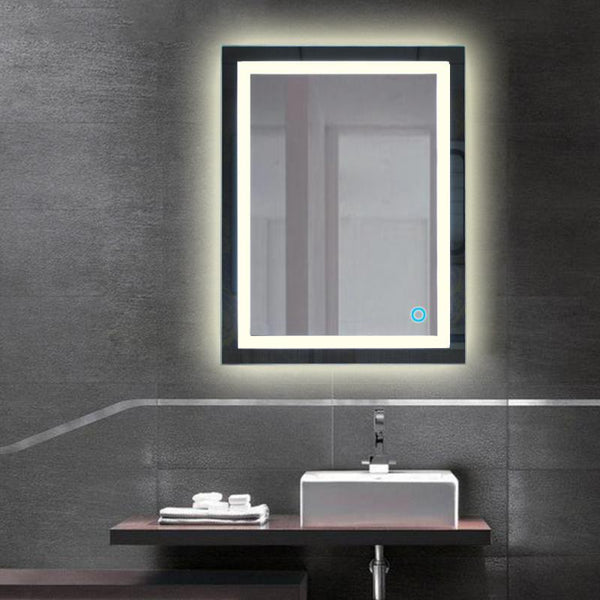 Wall Bathroom Lighted Mirror Wall Mount Makeup Mirror With Touch Button New For Home Hotel Bathroom Stylish