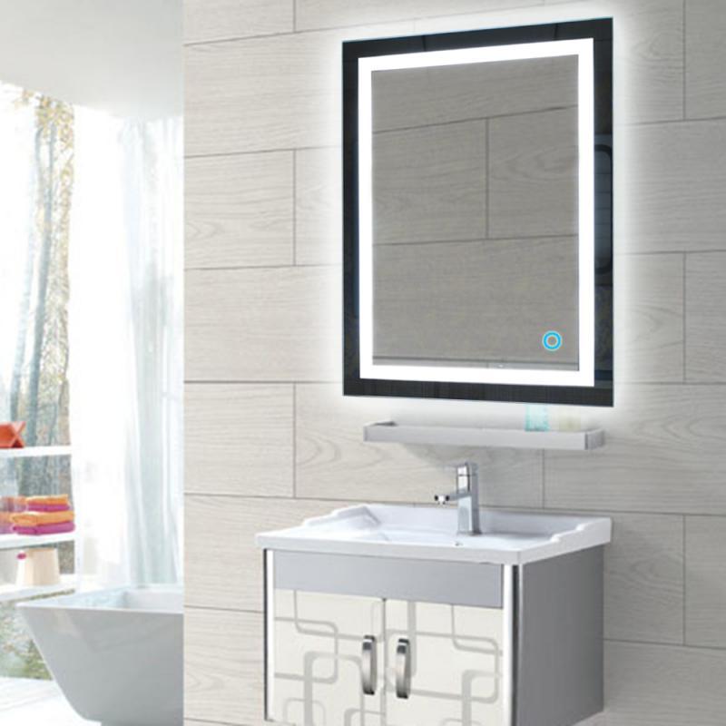 Wall Bathroom Lighted Mirror Wall Mount Makeup Mirror With Touch Button New For Home Hotel Bathroom Stylish