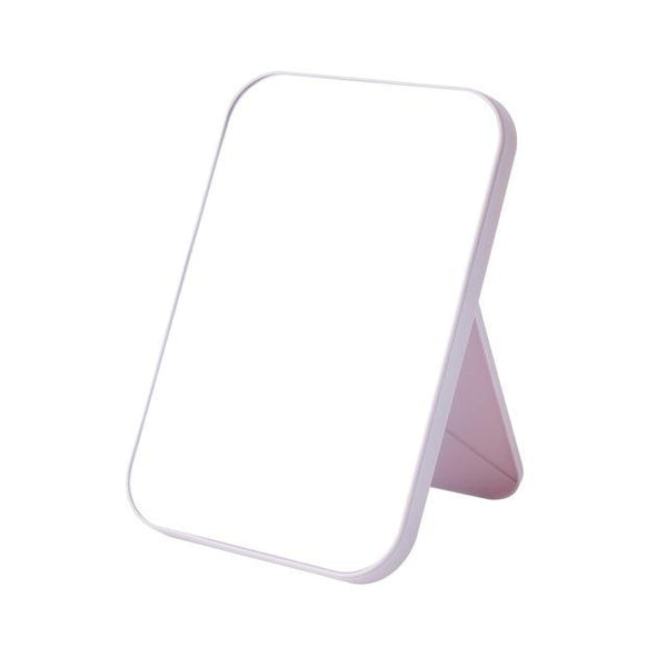 Desktop Folding Vanity Mirror Square Compact Makeup Vanity Standing Cat Ear Jewelry Box Dormitory Colorful Cosmetic Mirror