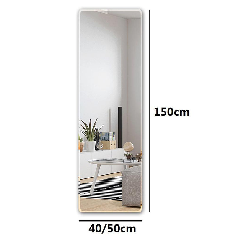 Floor mirror full-length dressing mirror wall hanging paste simple frameless mirror bedroom wardrobe fitting mirror