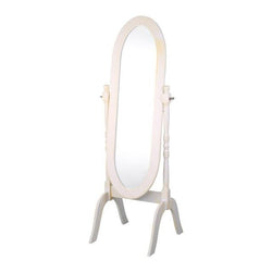Wooden Floor Standing Mirror  Oval Dressing Mirror For Bedroom Living Room Home Decor hot