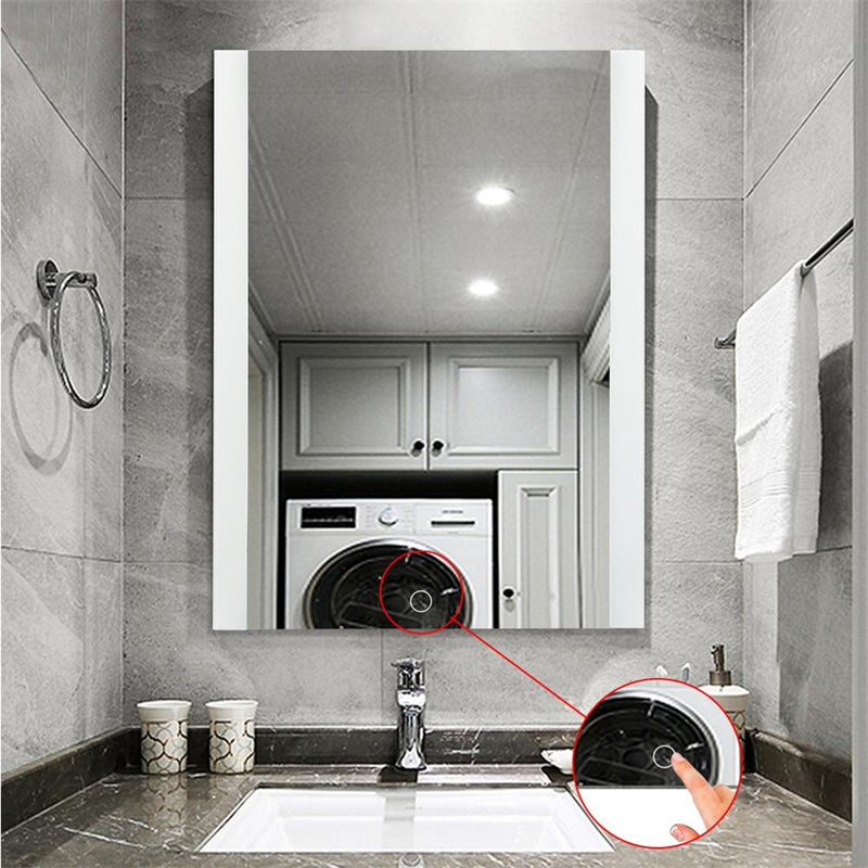 Bathroom LED Glowing Mirror Make-up Cosmetic Mirror Modern Touchable Intellegent Mirror Flameless Wall Mounted Mirror