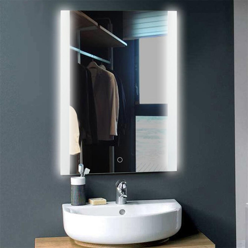 Bathroom LED Glowing Mirror Make-up Cosmetic Mirror Modern Touchable Intellegent Mirror Flameless Wall Mounted Mirror