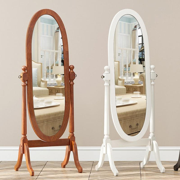 European style bedroom mirror full body floor vertical movable mirror living room princess carved decorative mirror wx8241420