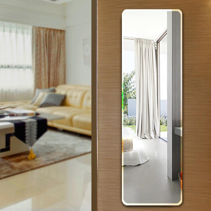 Floor mirror full-length dressing mirror wall hanging paste simple frameless mirror bedroom wardrobe fitting mirror
