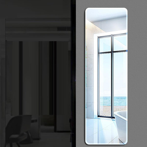 Floor mirror full-length dressing mirror wall hanging paste simple frameless mirror bedroom wardrobe fitting mirror