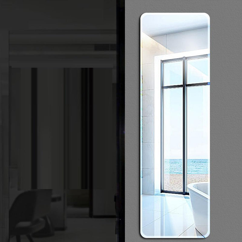 Floor mirror full-length dressing mirror wall hanging paste simple frameless mirror bedroom wardrobe fitting mirror