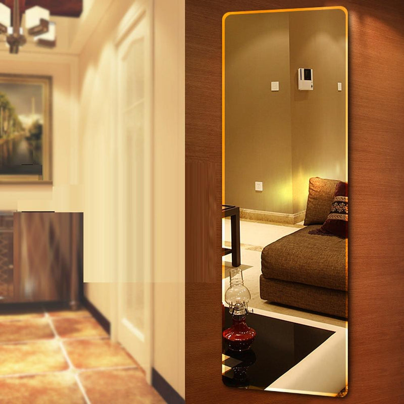 Floor mirror full-length dressing mirror wall hanging paste simple frameless mirror bedroom wardrobe fitting mirror